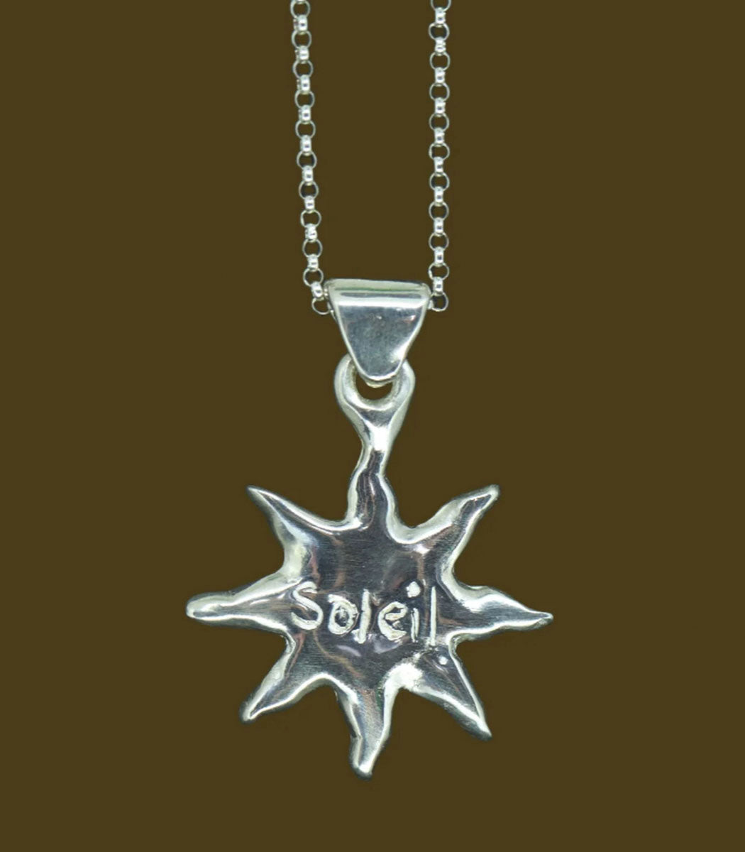 Chaine et pendentif en argent | Soleil