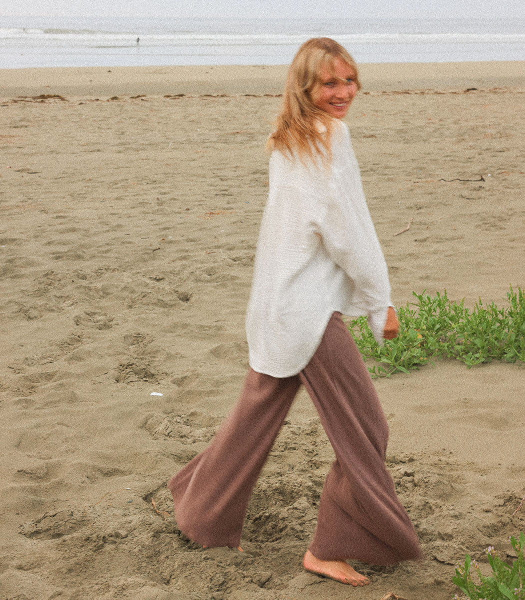 Loose pants | FLOWY - WHISPER RIB