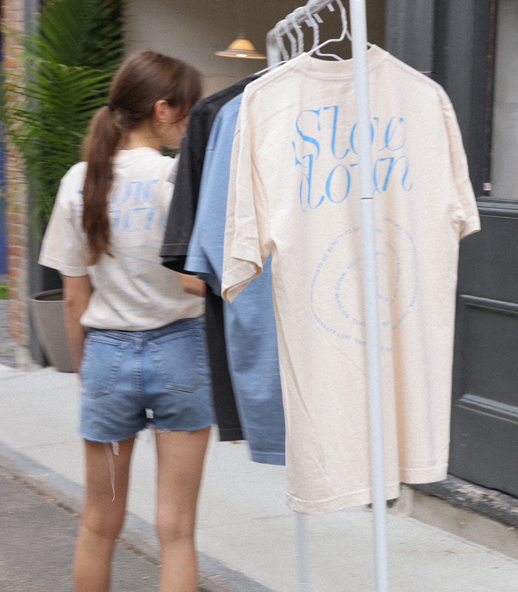 Tshirt imprimé | «SLOW DOWN» - OFF WHITE