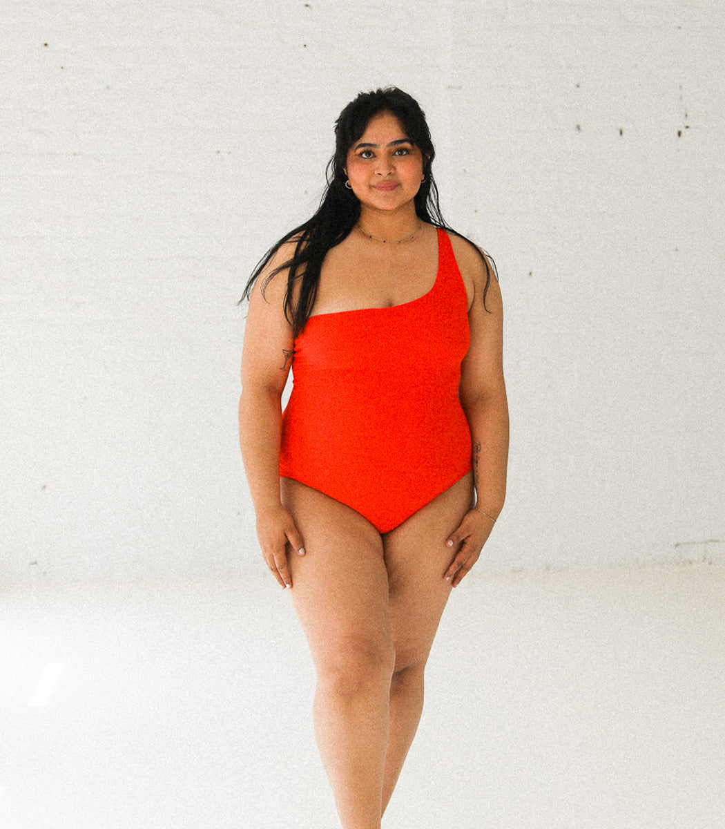 One-piece swimsuit « PARADISO » - towel effect - SPRITZ (ECO)