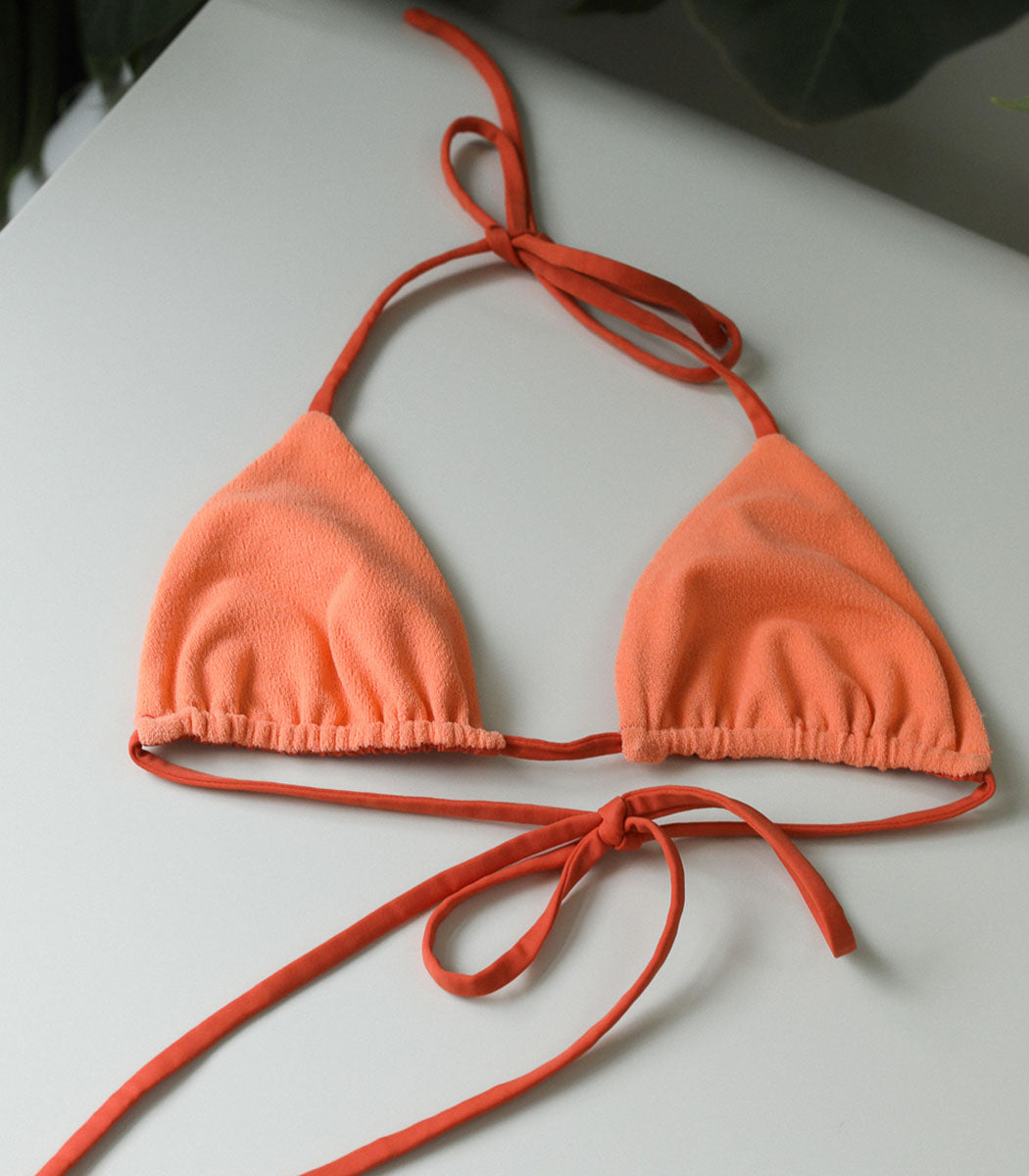 Haut de bikini triangle réversible | LUNA - GELATO (ECO)